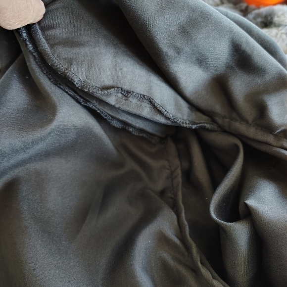 Laurence Kazar Black Beaded Cocktail Jacket VIntage Silk M - Picture 13 of 14